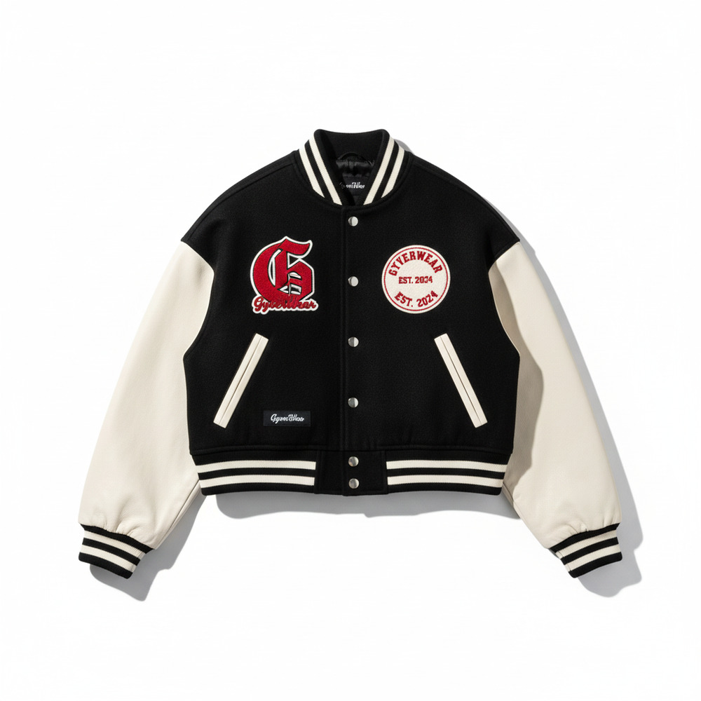 Cropped Boxy Varsity Jacket